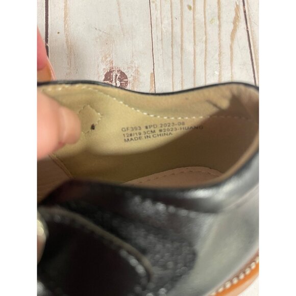 GINFIVE Girls Mary Jane Black Bow Dress Shoe sz 12 - Picture 7 of 10